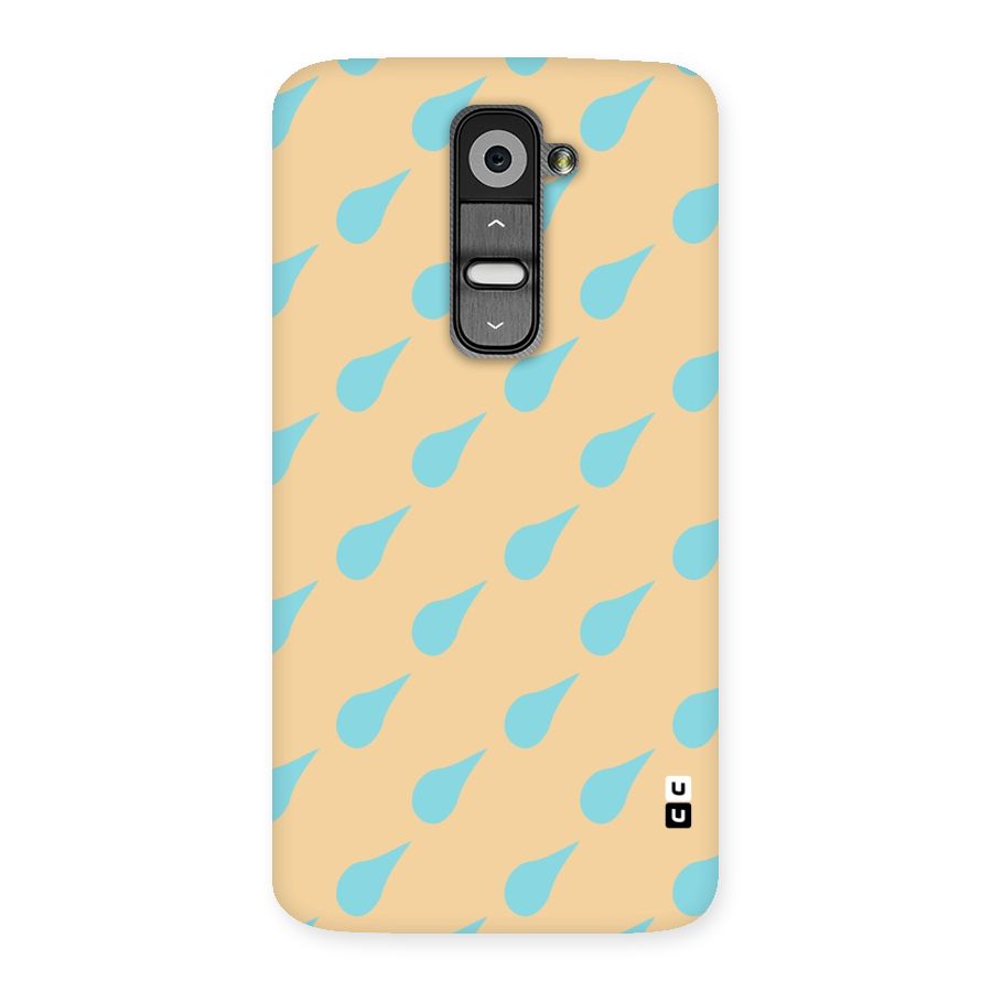 Pastel Orange Drops Back Case for LG G2