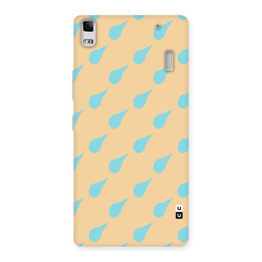 Pastel Orange Drops Back Case for Lenovo K3 Note