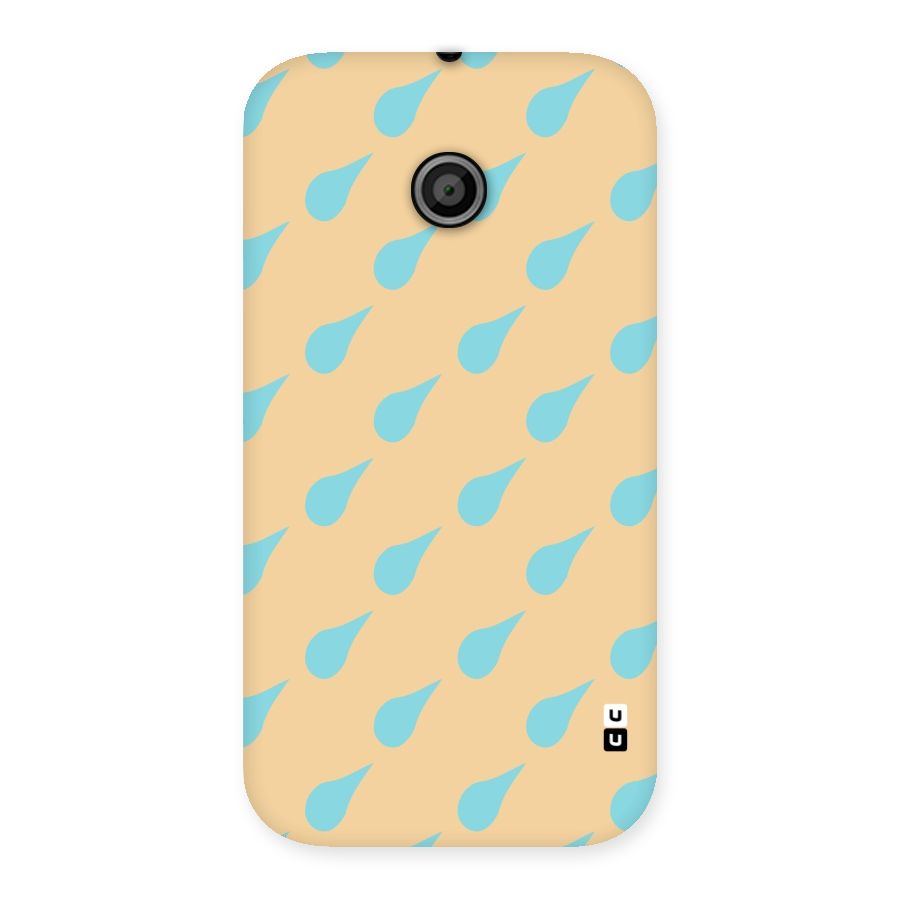 Pastel Orange Drops Back Case for Moto E