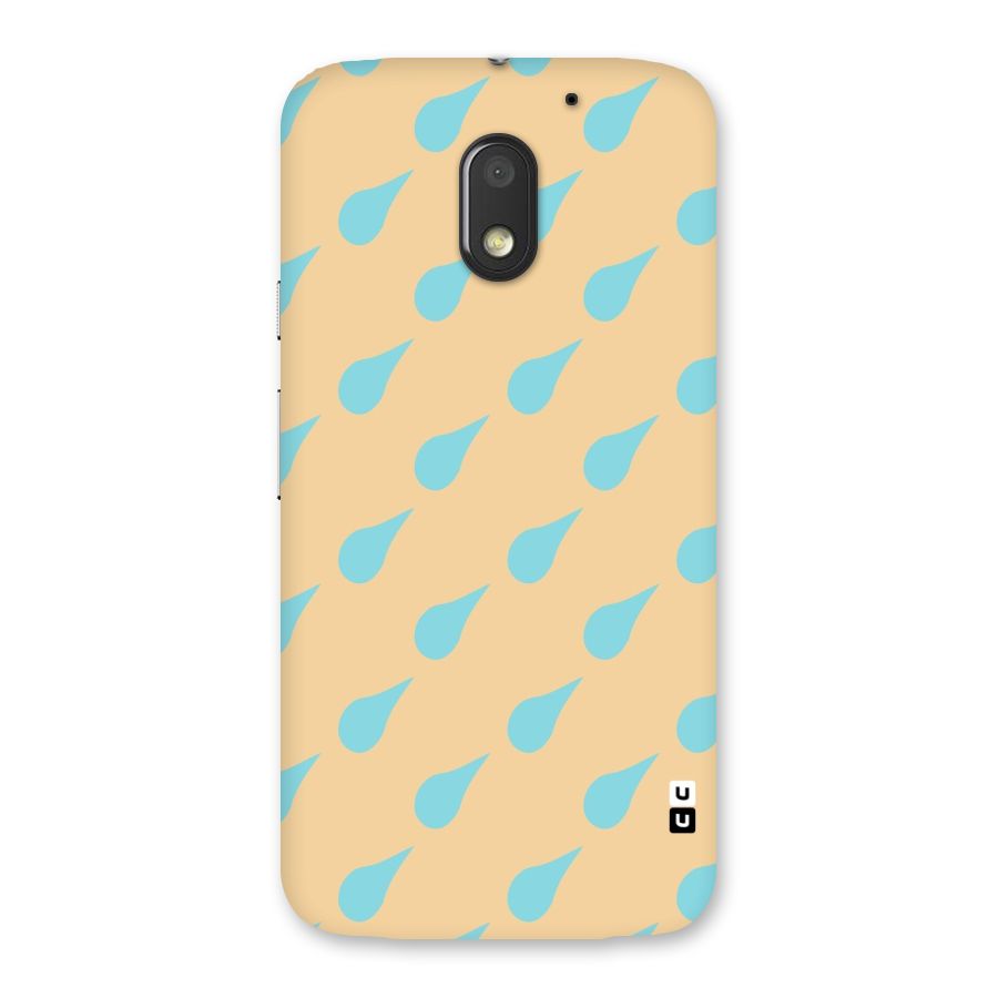 Pastel Orange Drops Back Case for Moto E3 Power