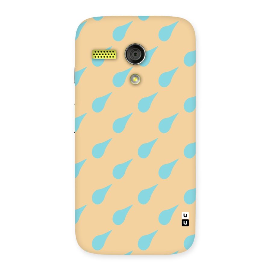 Pastel Orange Drops Back Case for Moto G