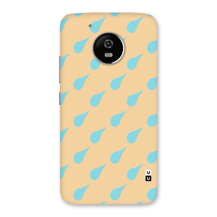 Pastel Orange Drops Back Case for Moto G5