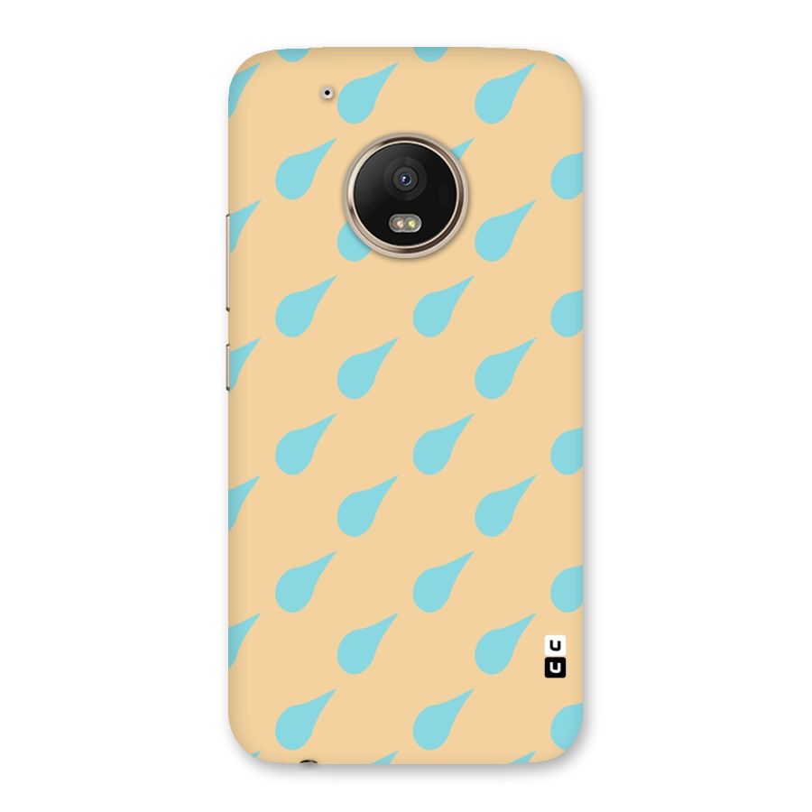 Pastel Orange Drops Back Case for Moto G5 Plus