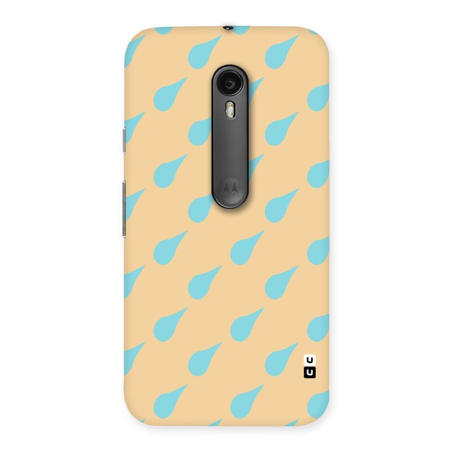 Pastel Orange Drops Back Case for Moto G Turbo