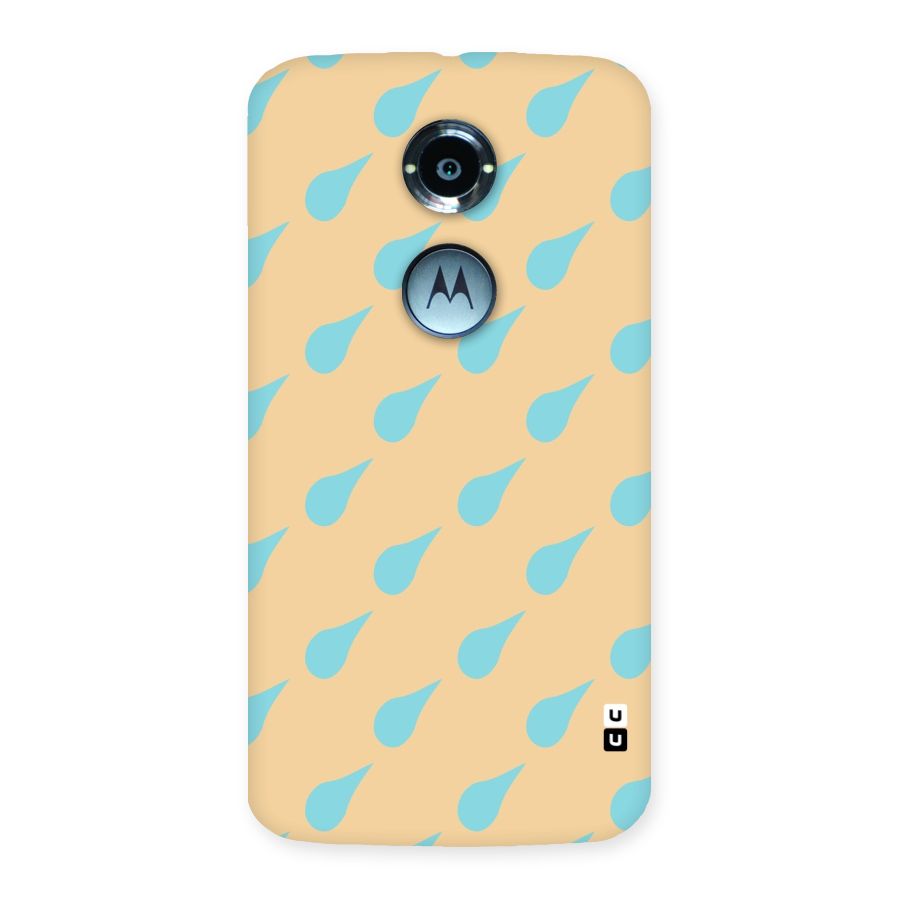 Pastel Orange Drops Back Case for Moto X 2nd Gen