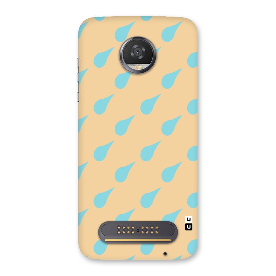Pastel Orange Drops Back Case for Moto Z2 Play
