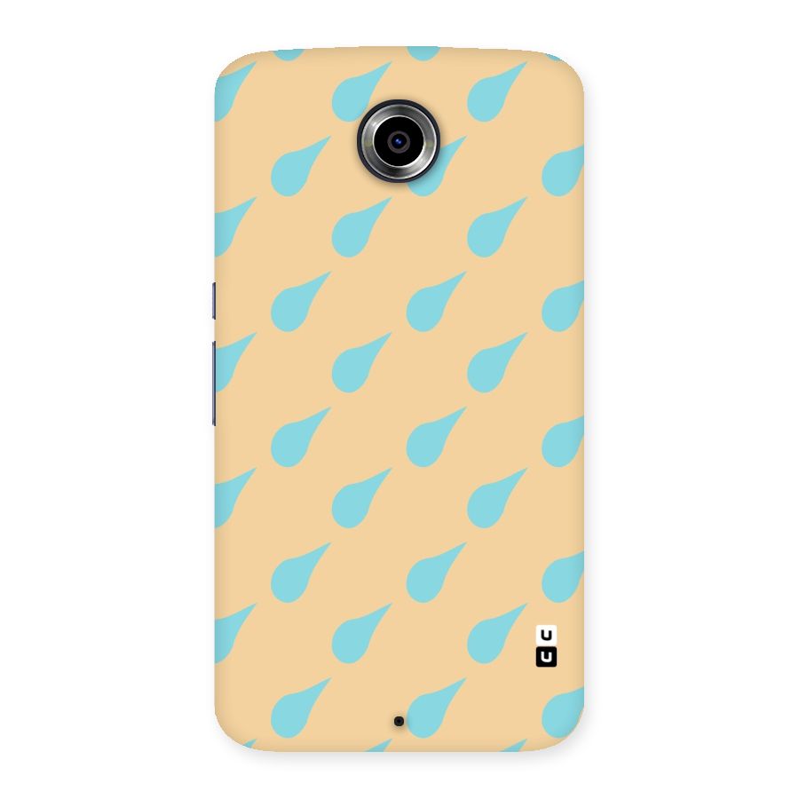 Pastel Orange Drops Back Case for Nexsus 6