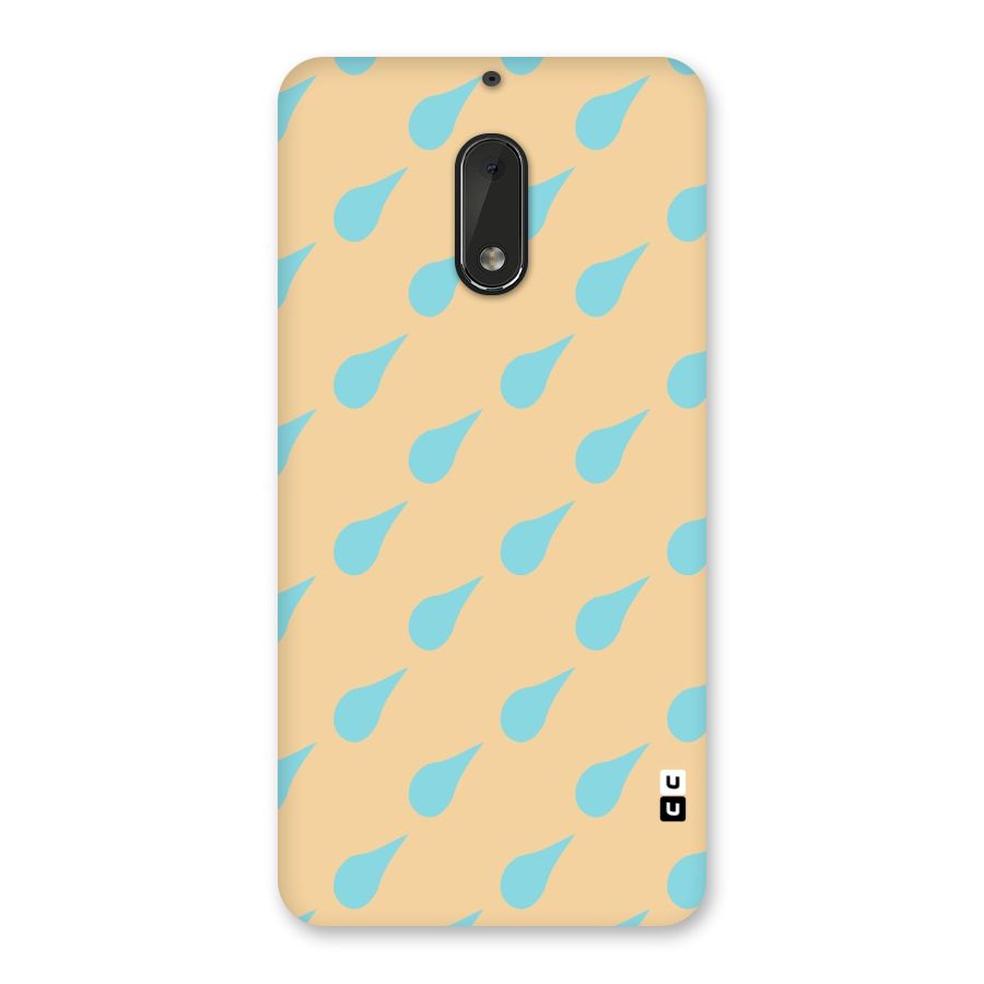 Pastel Orange Drops Back Case for Nokia 6