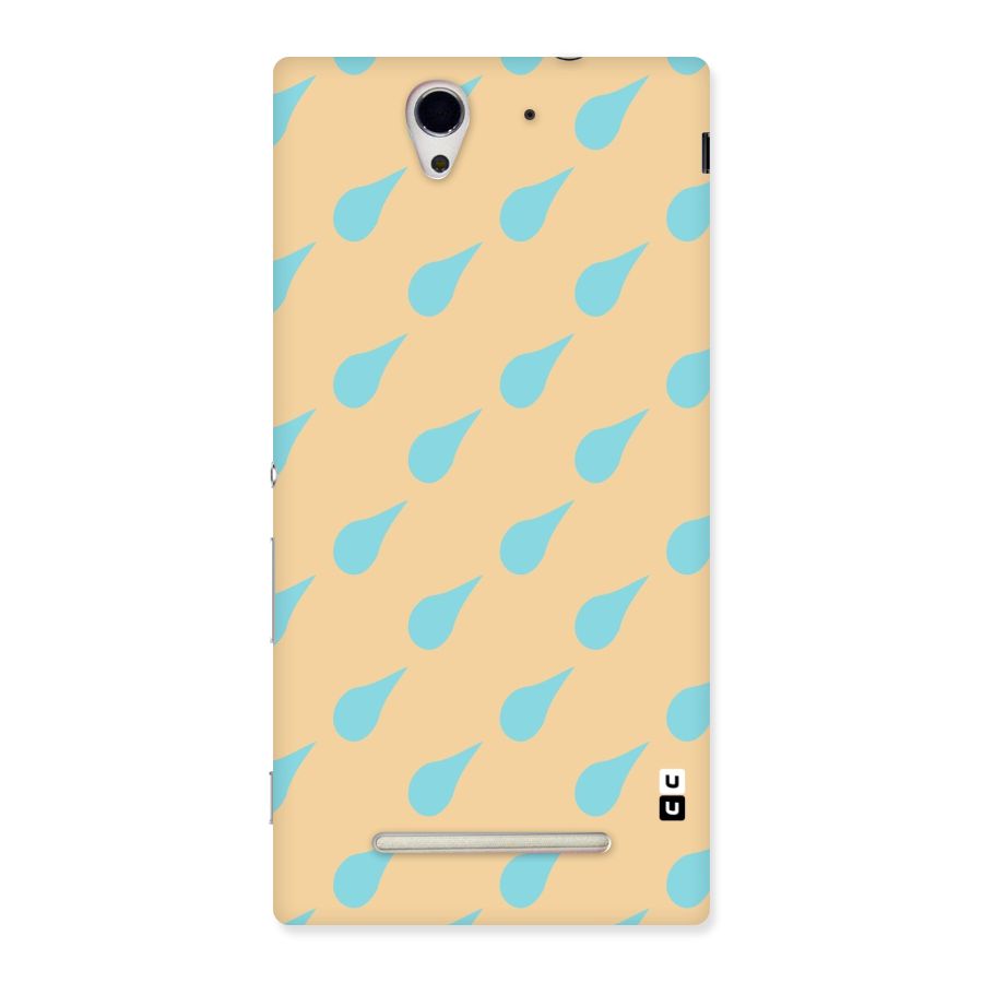 Pastel Orange Drops Back Case for Sony Xperia C3