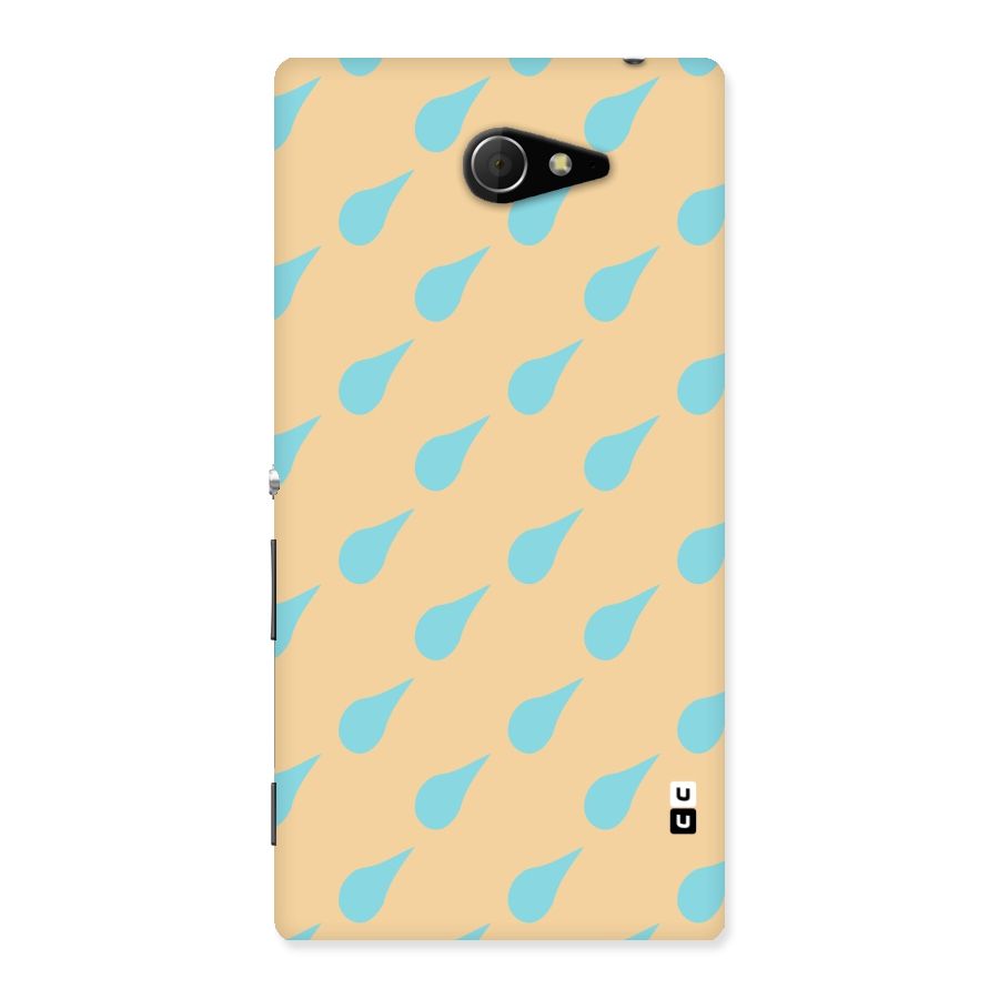 Pastel Orange Drops Back Case for Sony Xperia M2