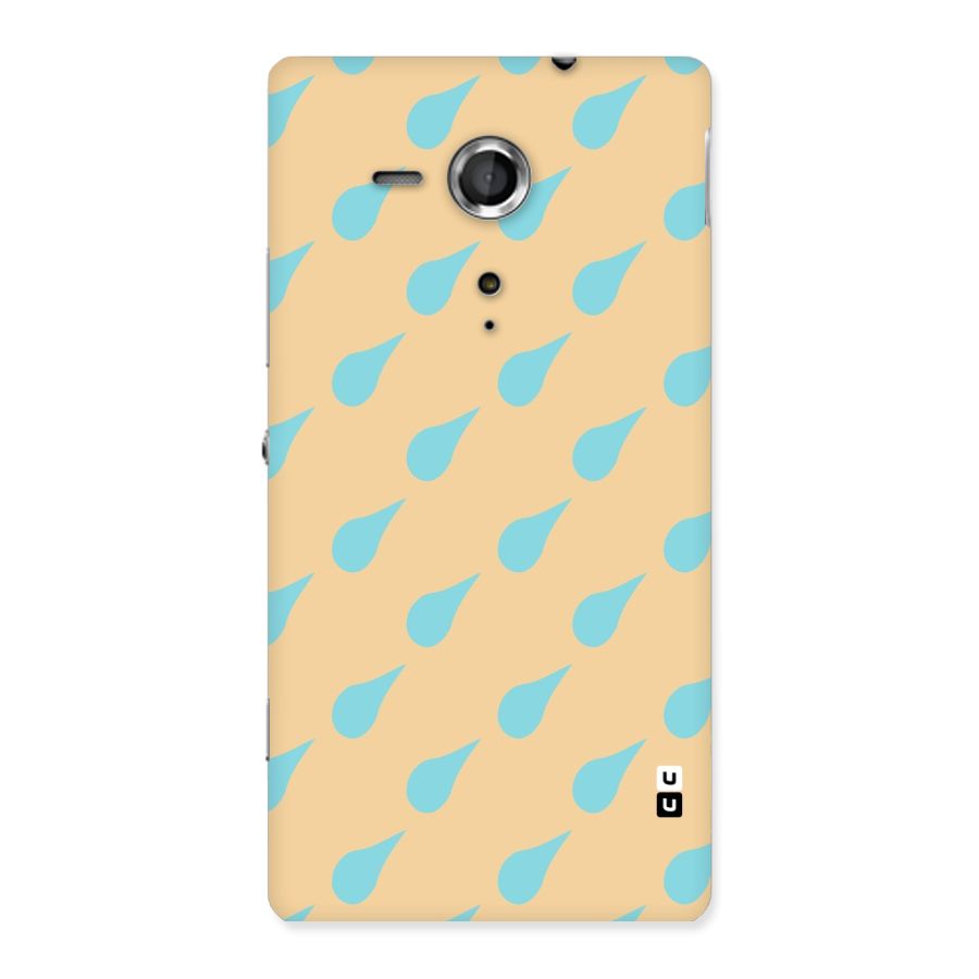 Pastel Orange Drops Back Case for Sony Xperia SP