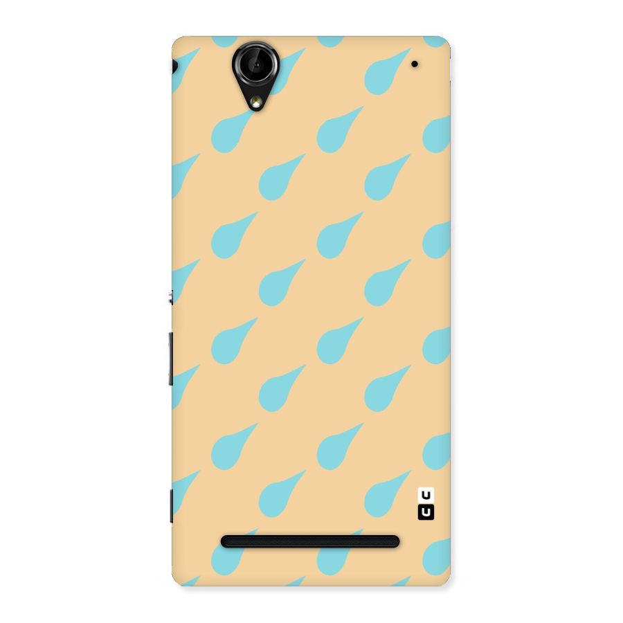 Pastel Orange Drops Back Case for Sony Xperia T2