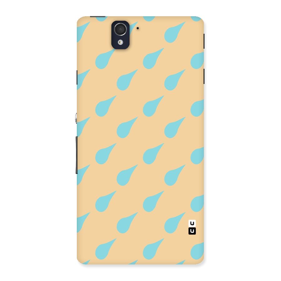 Pastel Orange Drops Back Case for Sony Xperia Z