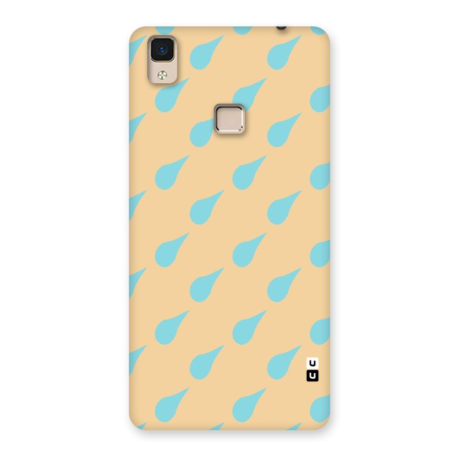Pastel Orange Drops Back Case for V3 Max