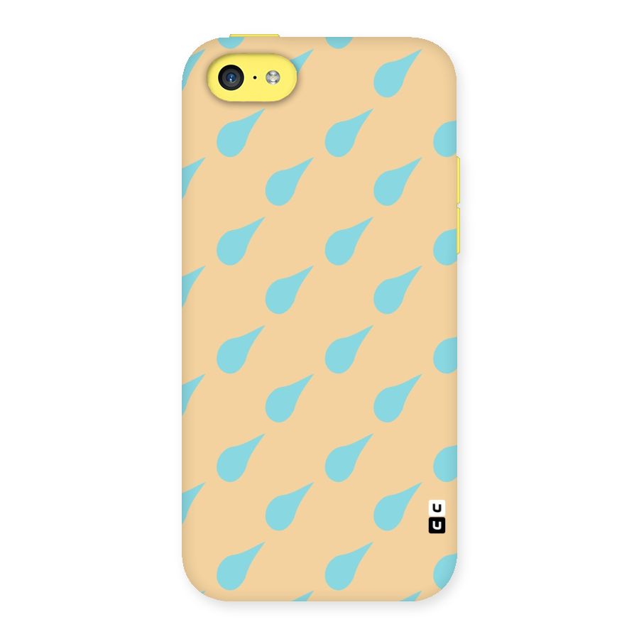 Pastel Orange Drops Back Case for iPhone 5C