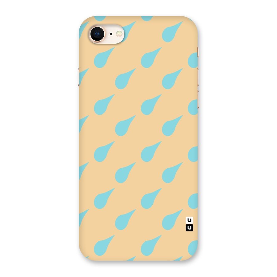 Pastel Orange Drops Back Case for iPhone 8