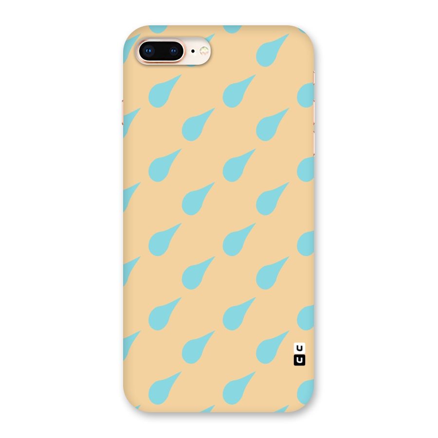 Pastel Orange Drops Back Case for iPhone 8 Plus