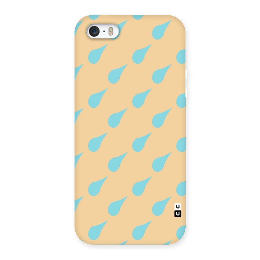 Pastel Orange Drops Back Case for iPhone SE