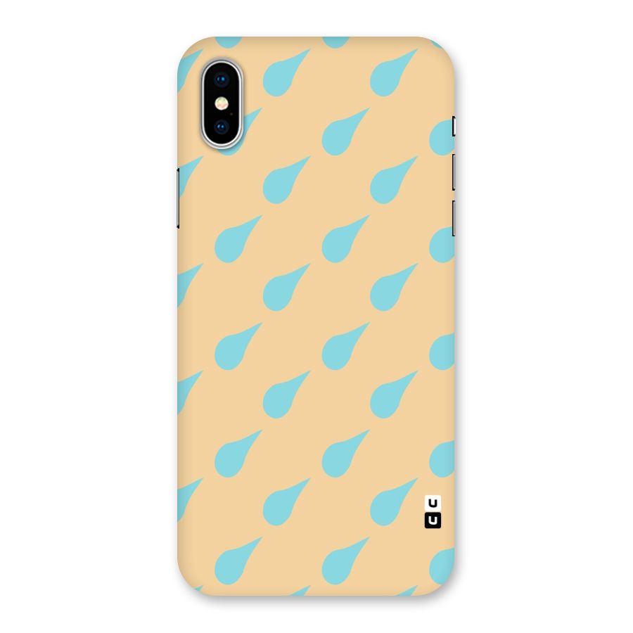 Pastel Orange Drops Back Case for iPhone X