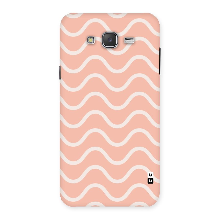 Pastel Peach Waves Back Case for Galaxy J7