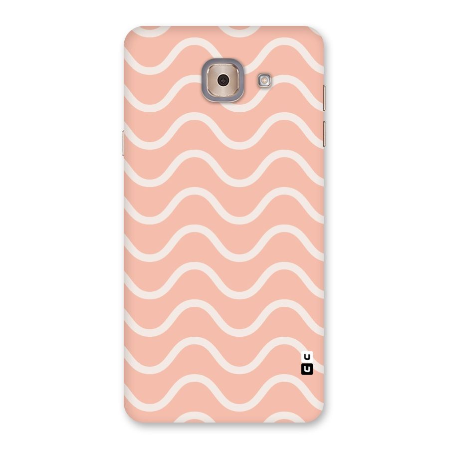 Pastel Peach Waves Back Case for Galaxy J7 Max