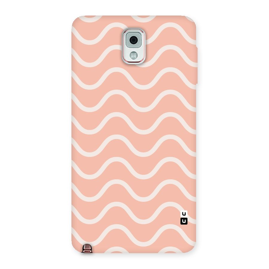 Pastel Peach Waves Back Case for Galaxy Note 3