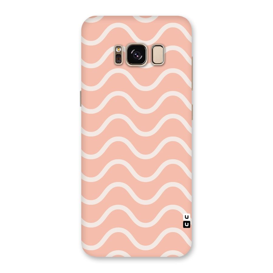 Pastel Peach Waves Back Case for Galaxy S8