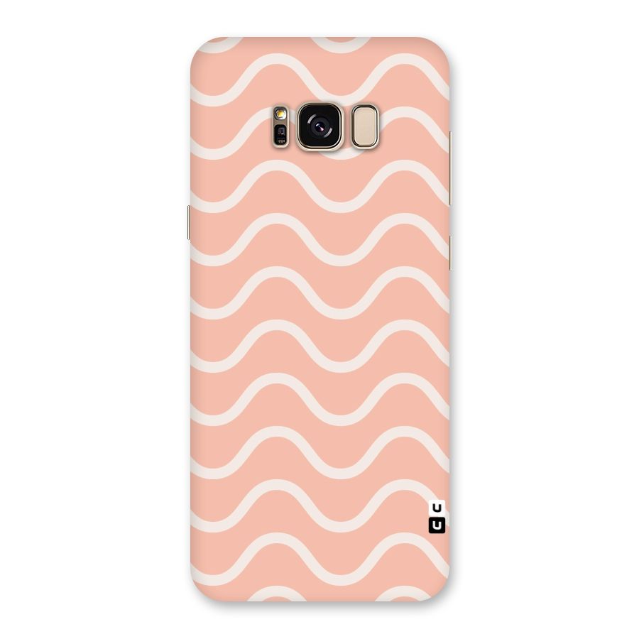 Pastel Peach Waves Back Case for Galaxy S8 Plus