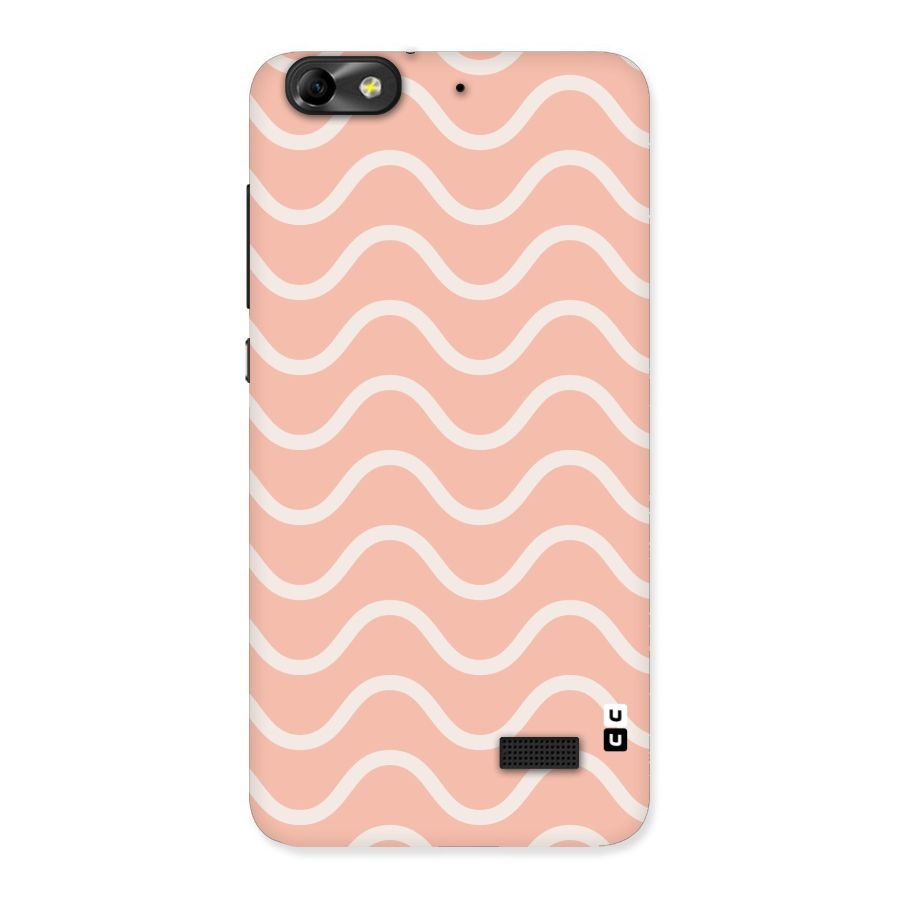 Pastel Peach Waves Back Case for Honor 4C