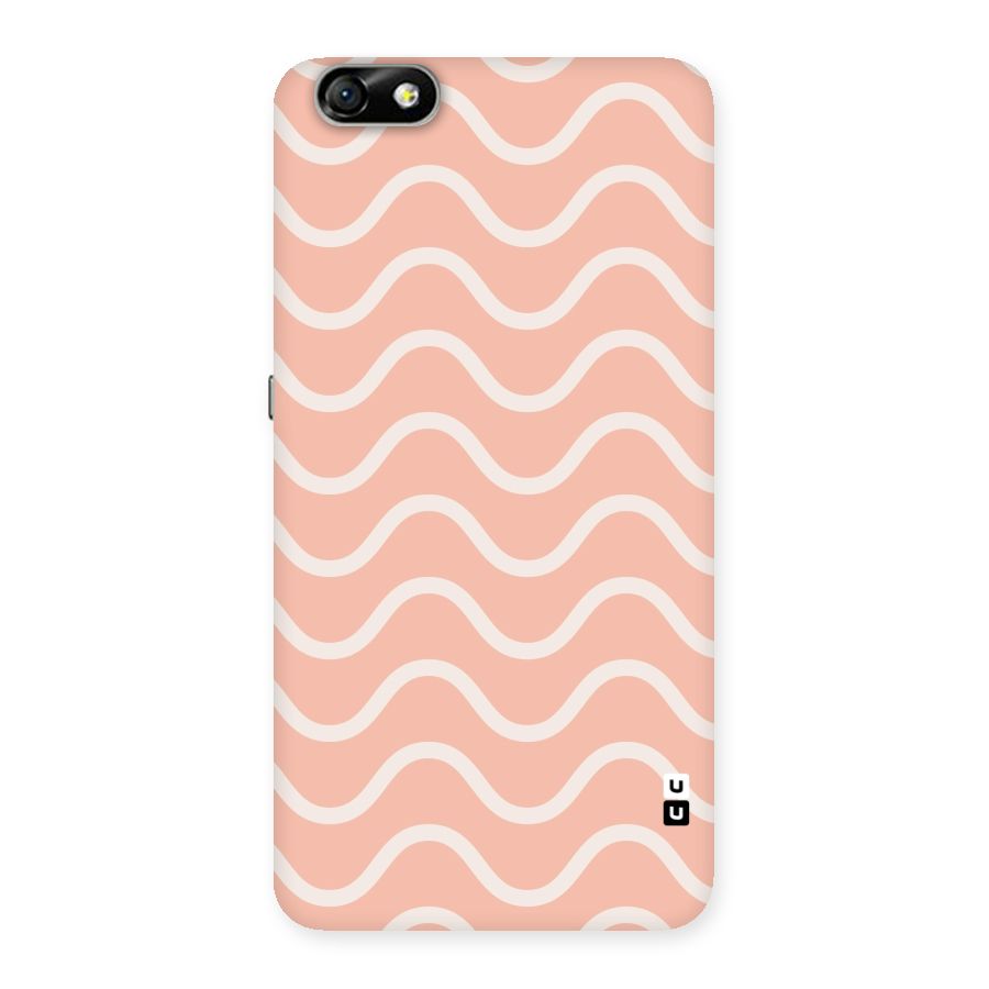 Pastel Peach Waves Back Case for Honor 4X