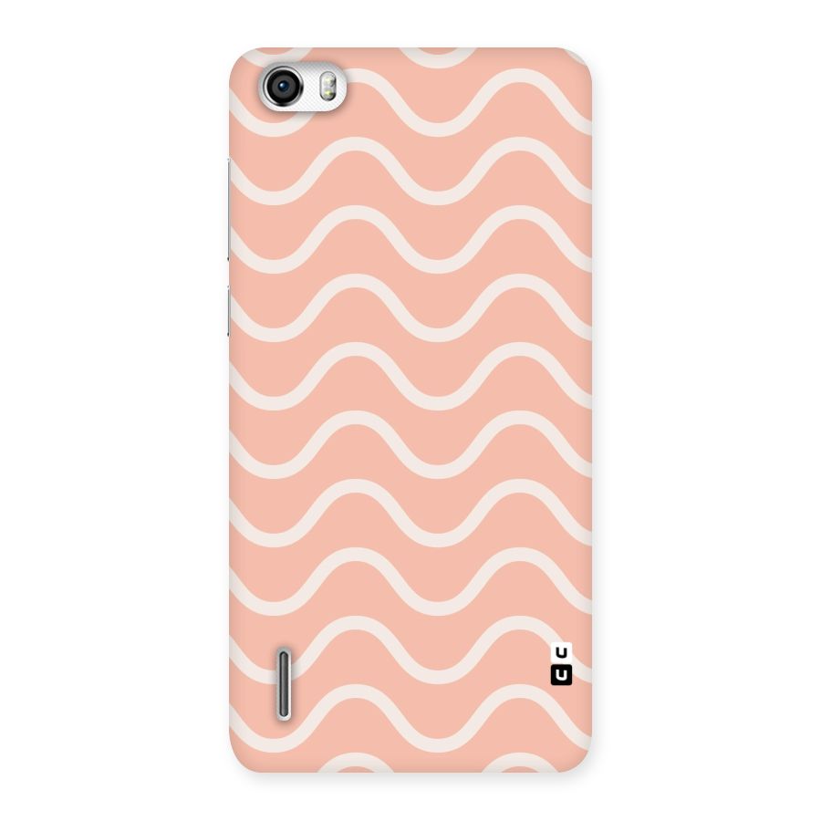 Pastel Peach Waves Back Case for Honor 6