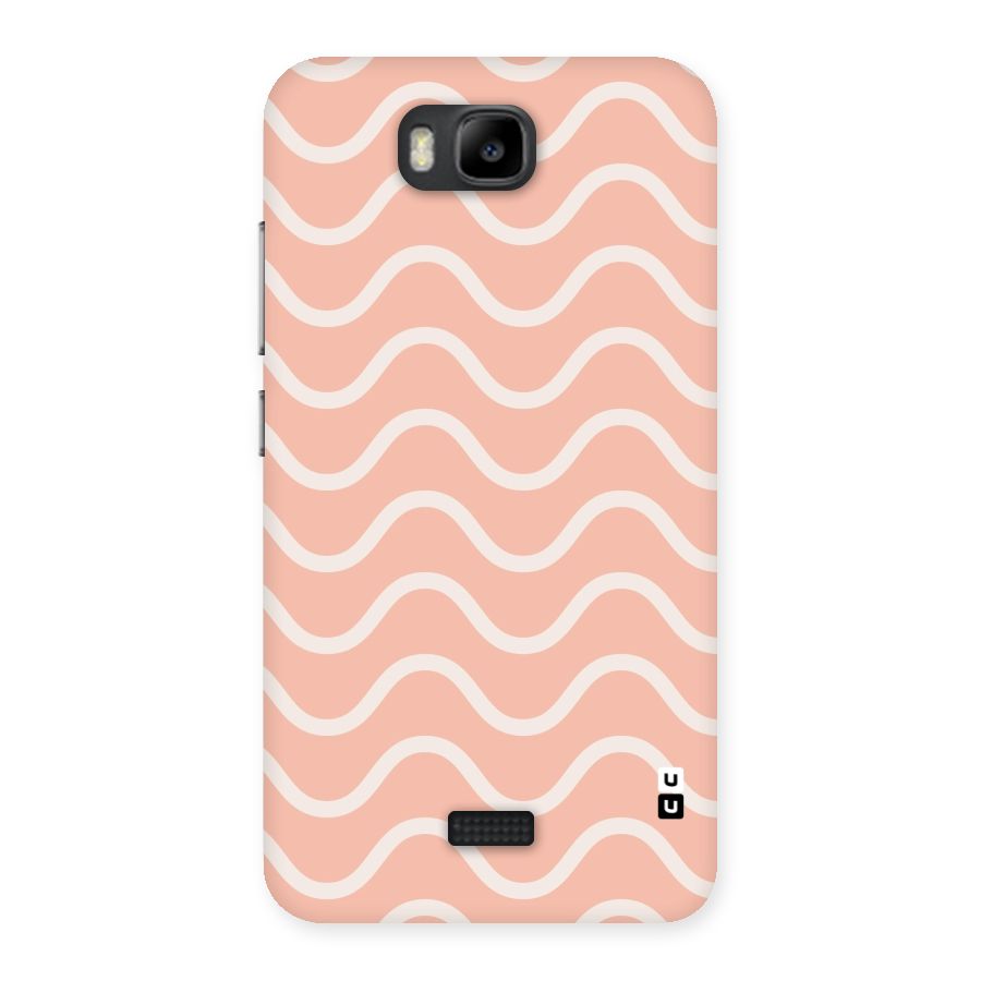 Pastel Peach Waves Back Case for Honor Bee