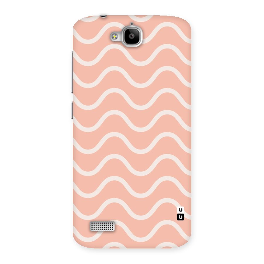 Pastel Peach Waves Back Case for Honor Holly