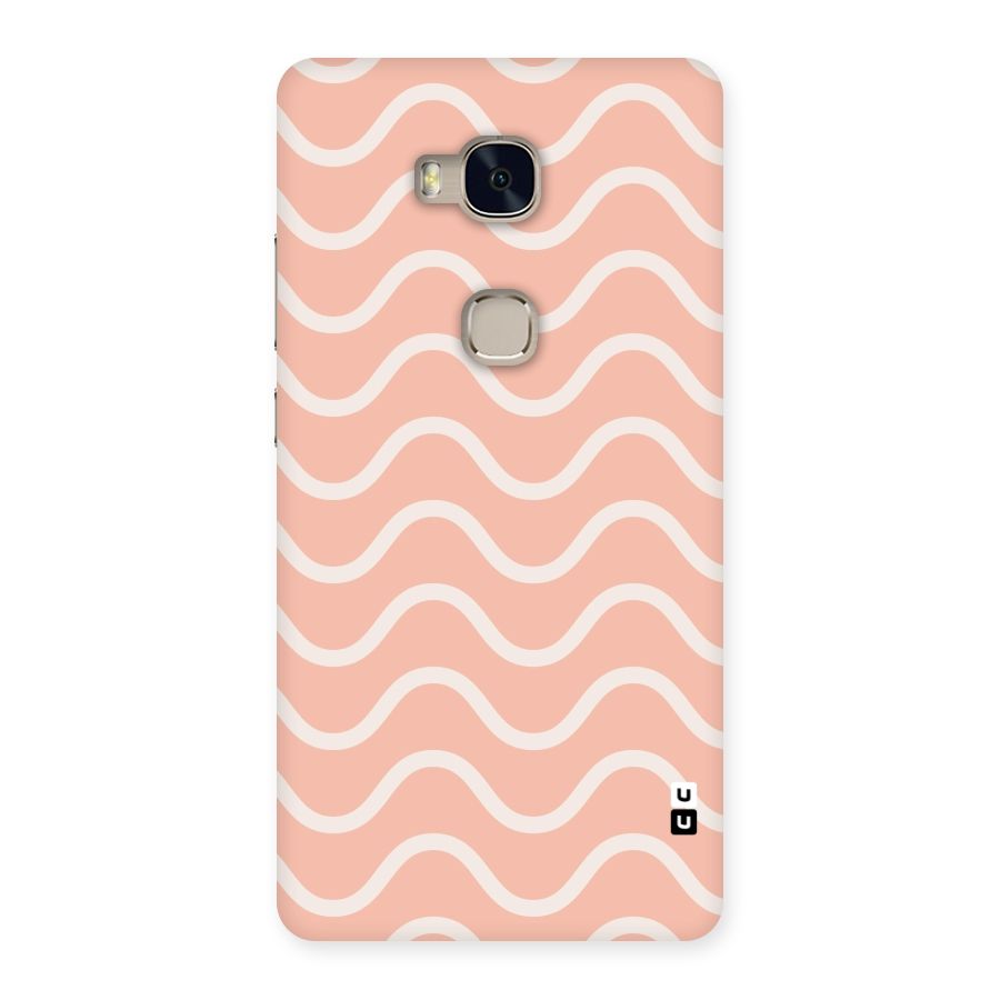 Pastel Peach Waves Back Case for Huawei Honor 5X