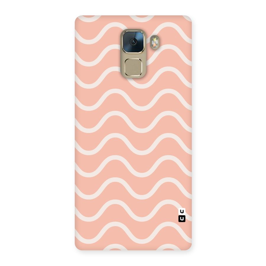 Pastel Peach Waves Back Case for Huawei Honor 7