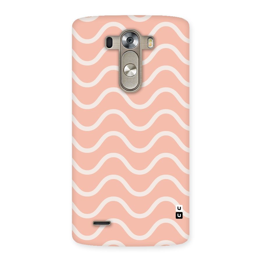 Pastel Peach Waves Back Case for LG G3