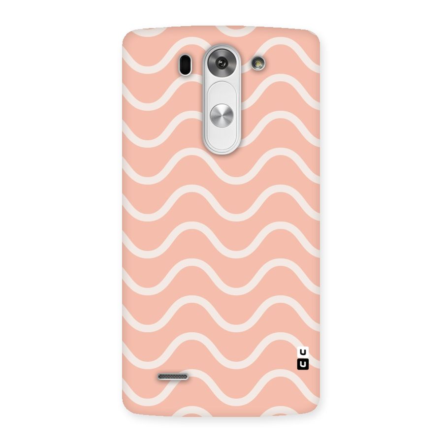Pastel Peach Waves Back Case for LG G3 Mini
