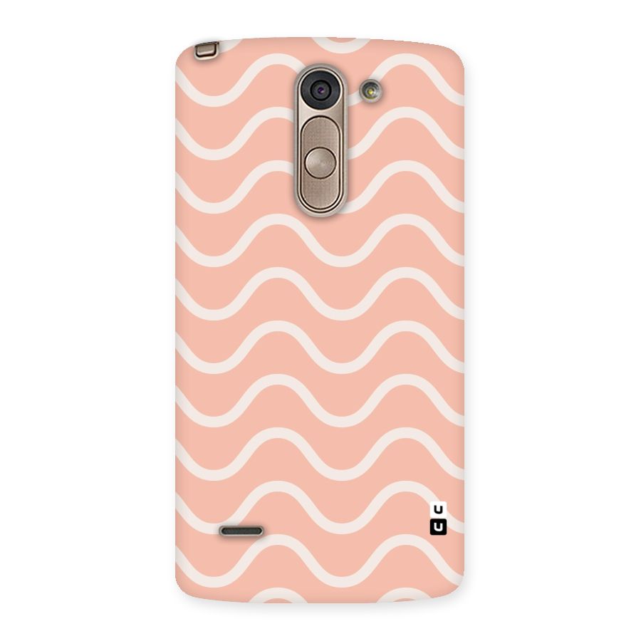 Pastel Peach Waves Back Case for LG G3 Stylus