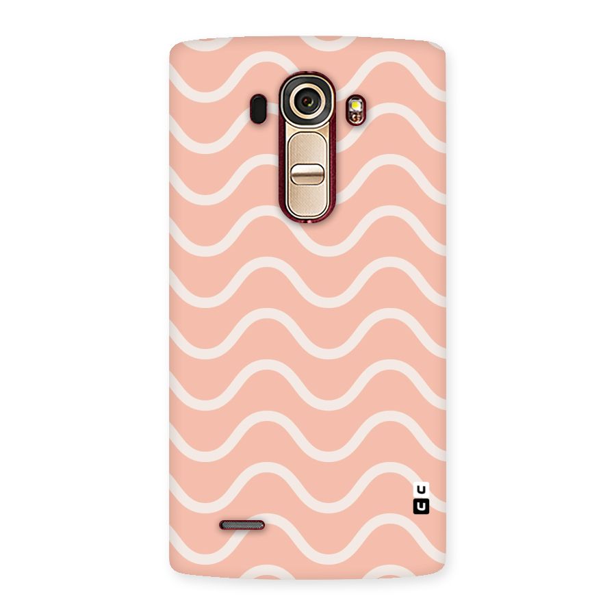 Pastel Peach Waves Back Case for LG G4