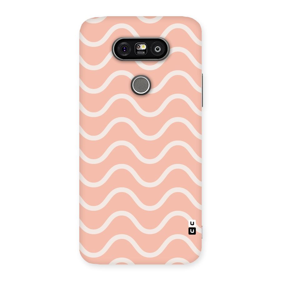 Pastel Peach Waves Back Case for LG G5