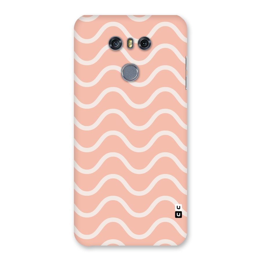 Pastel Peach Waves Back Case for LG G6