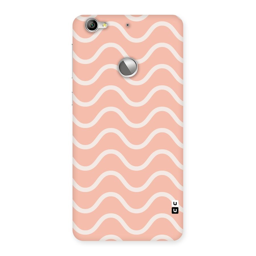 Pastel Peach Waves Back Case for LeTV Le 1s
