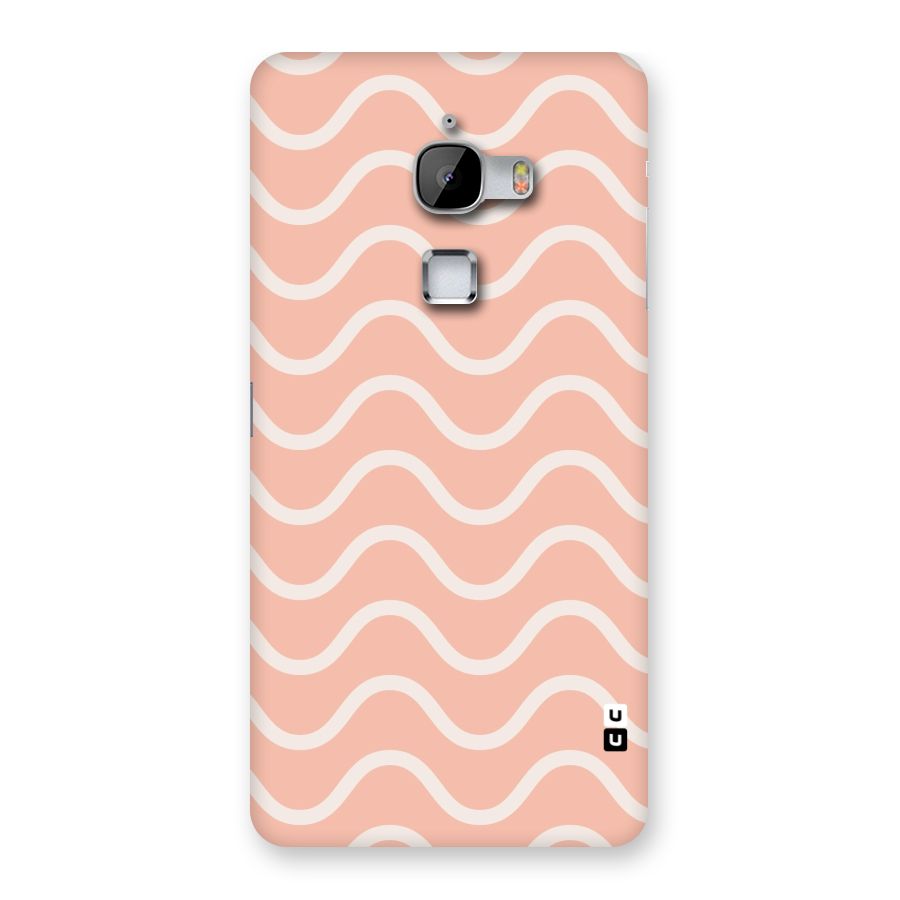 Pastel Peach Waves Back Case for LeTv Le Max