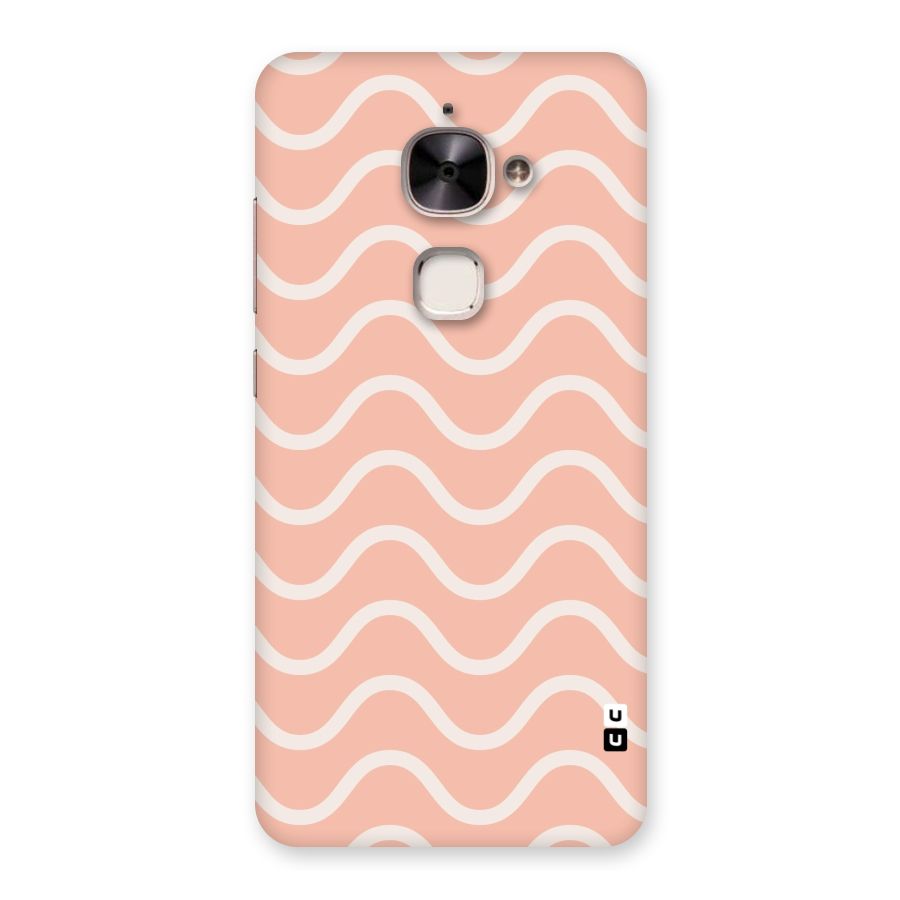 Pastel Peach Waves Back Case for Le 2