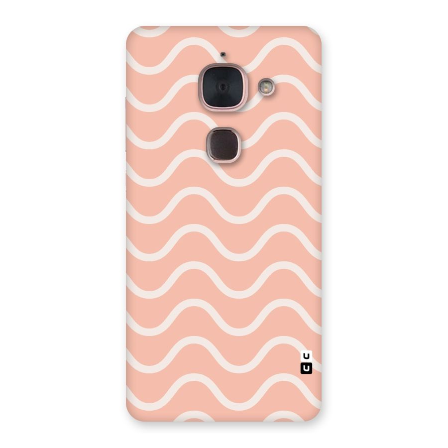 Pastel Peach Waves Back Case for Le Max 2
