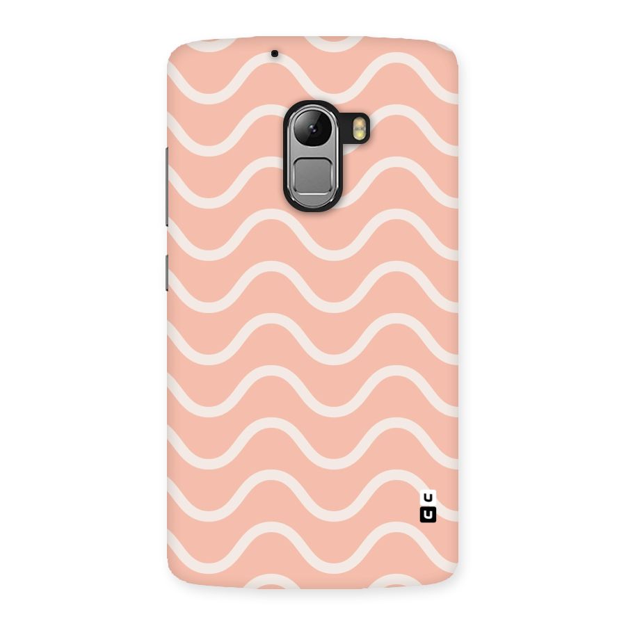 Pastel Peach Waves Back Case for Lenovo K4 Note