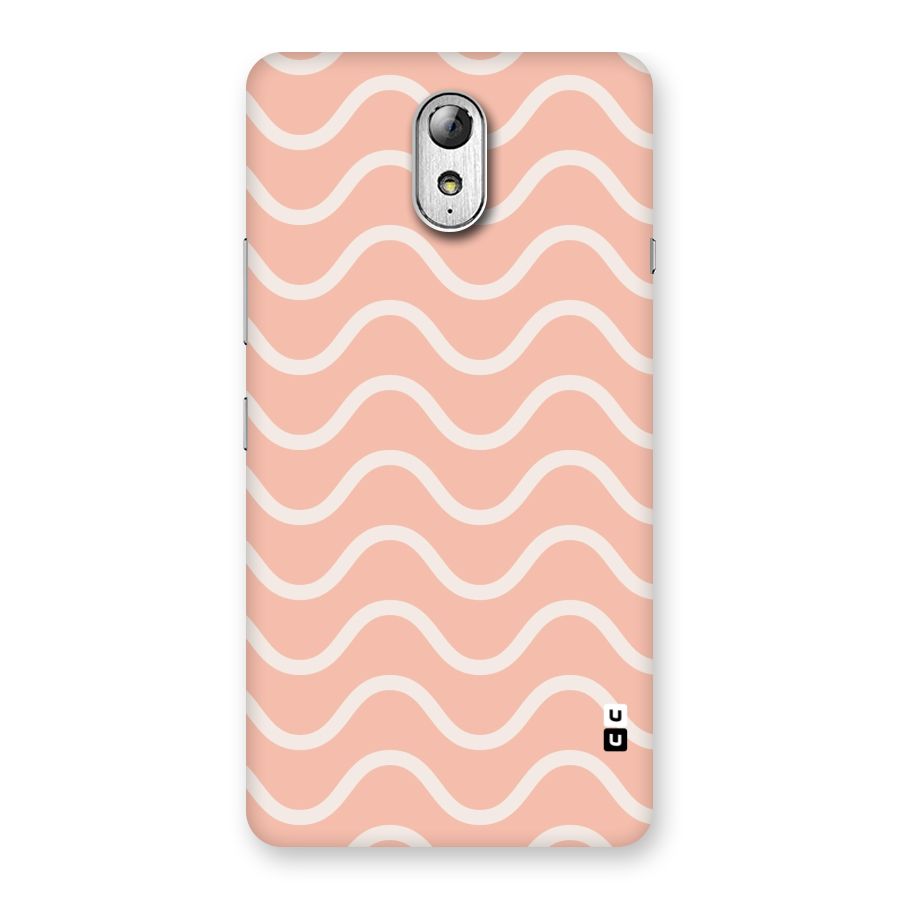 Pastel Peach Waves Back Case for Lenovo Vibe P1M