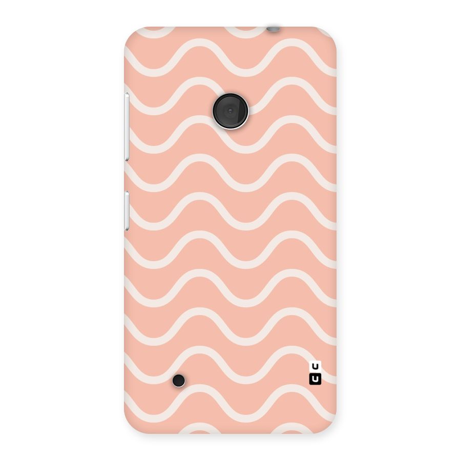 Pastel Peach Waves Back Case for Lumia 530