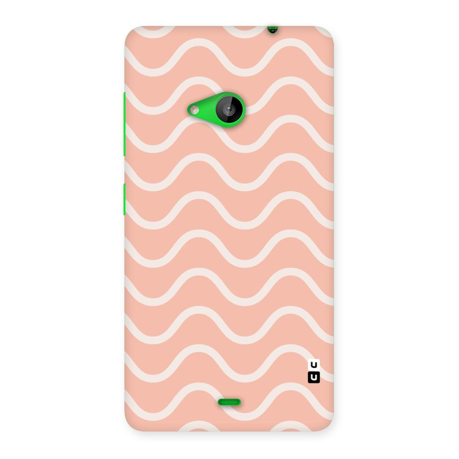 Pastel Peach Waves Back Case for Lumia 535