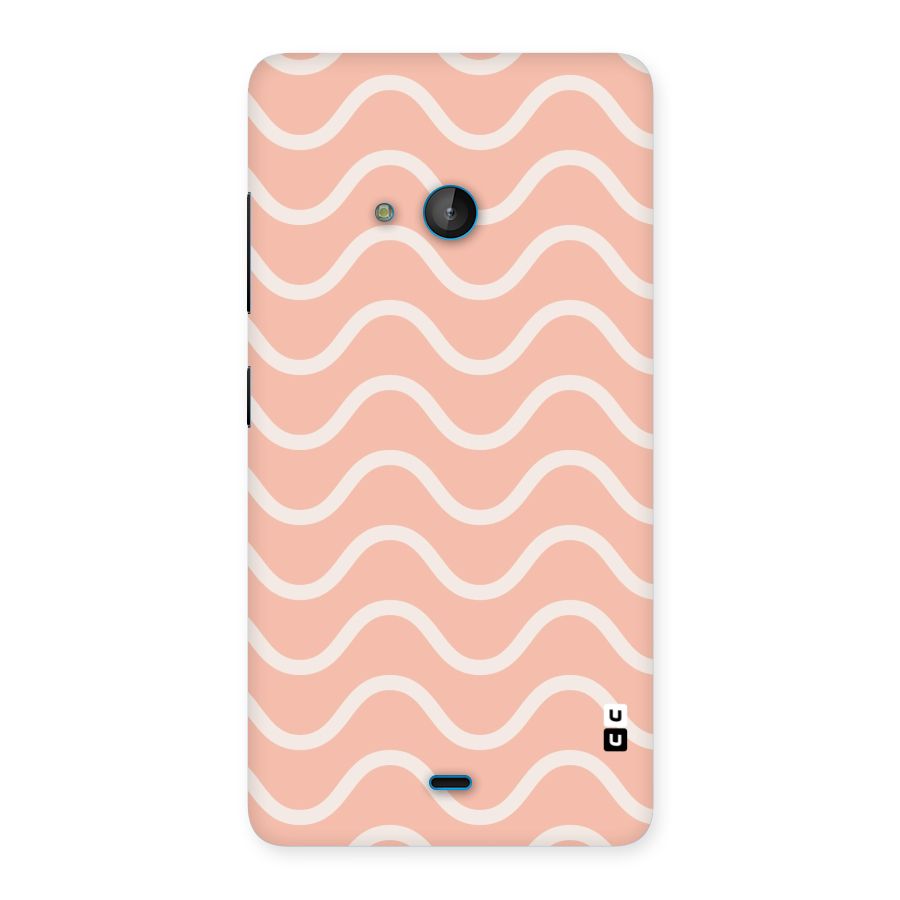 Pastel Peach Waves Back Case for Lumia 540